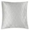 Matouk Nocturne Sateen Quilted Oversized Euro Sham In Gray