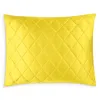 Matouk Nocturne Quilt Standard Sham In Lemon