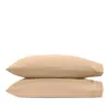 Matouk Nocturne Sateen Standard Pillowcase, Pair In Brown