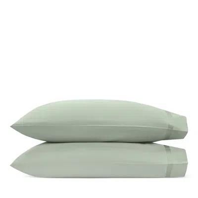 Matouk Nocturne Sateen Standard Pillowcase, Pair In Green