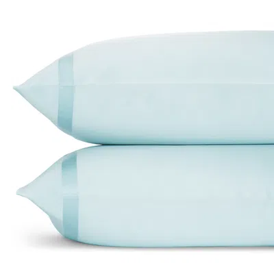 Matouk Nocturne Sateen Standard Pillowcase, Pair In Lagoon