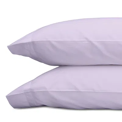 Matouk Nocturne Sateen Standard Pillowcase, Pair In Purple