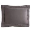 Matouk Nocturne Standard Sham In Charcoal