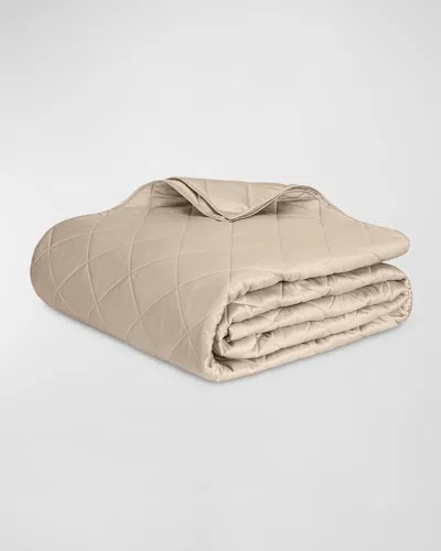 Matouk Nocturne Twin Quilt In Brown