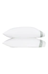 Matouk Ophelia 520 Thread Count Cotton Pillowcases In Clover