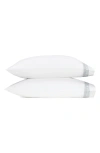 Matouk Ophelia 520 Thread Count Cotton Pillowcases In Silver