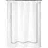 Matouk Ophelia Linen Shower Curtain In Sterling