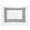 Matouk Ophelia Percale Boudoir Sham In Mocha