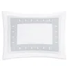 Matouk Ophelia Percale Boudoir Sham In Silver