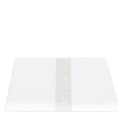 Matouk Ophelia Percale Duvet Cover, Full/queen In White