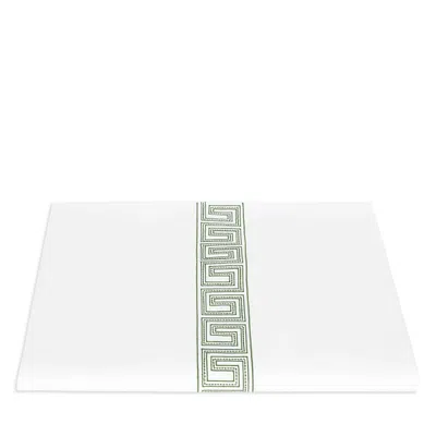 Matouk Ophelia Percale Duvet Cover, Full/queen In White