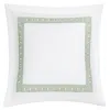 Matouk Ophelia Percale Euro Sham In Green
