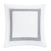 Matouk Ophelia Percale Euro Sham In Indigo