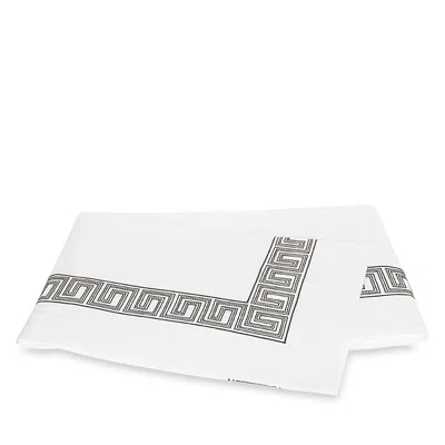 Matouk Ophelia Percale Flat Sheet, Full/queen In White