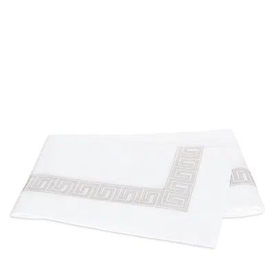 Matouk Ophelia Percale Flat Sheet, Full/queen In White