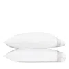 Matouk Ophelia Percale Pillowcase Pair, Standard In White