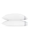 Matouk Ophelia Percale Pillowcase Pair, Standard In Silver