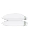 Matouk Ophelia Percale Pillowcase Pair, Standard In White