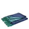 Matouk Paley Throw In Jade/navy