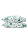 Matouk Palmyra Set Of 2 500 Thread Count Pillowcases In Green