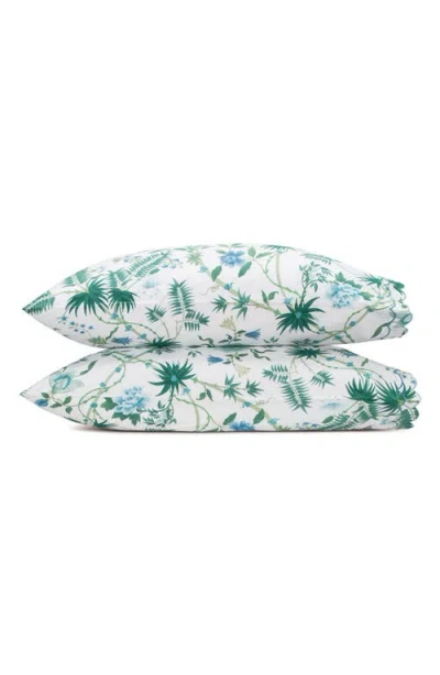 Matouk Palmyra Set Of 2 500 Thread Count Pillowcases In Green