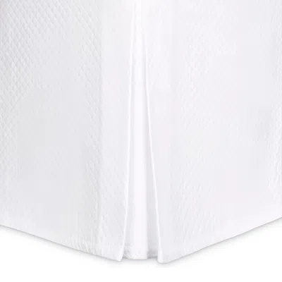Matouk Petra Bed Skirt, California King In White