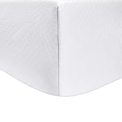 Matouk Petra Box Spring Cover, California King In White