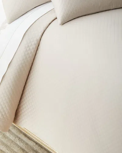 Matouk Petra Full/queen Coverlet In Neutral