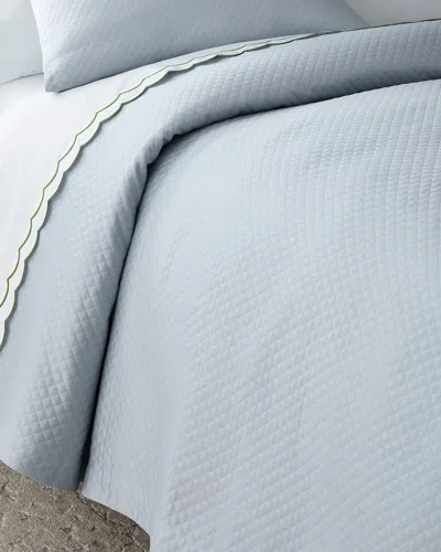 Matouk Petra Coverlet, Full-queen In Pool