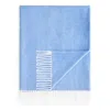 Matouk Pezzo Fringe Throw Blanket In Blue