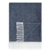 Matouk Pezzo Fringe Throw Blanket In Blue