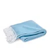 Matouk Pezzo Fringe Throw Blanket In Blue