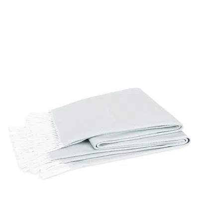 Matouk Pezzo Fringe Throw Blanket In Blue