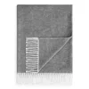 Matouk Pezzo Fringe Throw Blanket In Gray