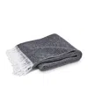 Matouk Pezzo Fringe Throw Blanket In Gray