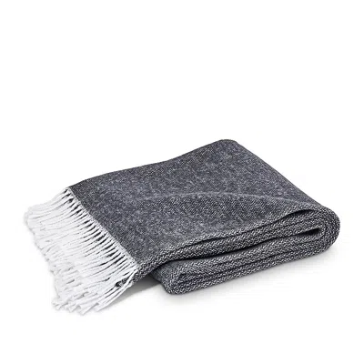 Matouk Pezzo Fringe Throw Blanket In Gray