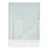 Matouk Pezzo Fringe Throw Blanket In Blue