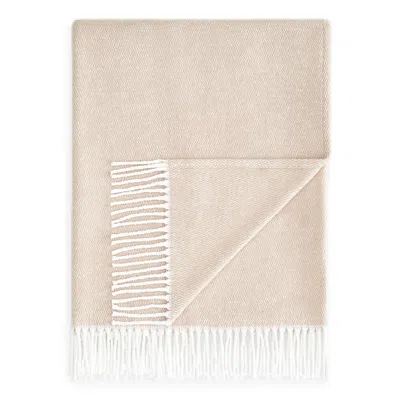 Matouk Pezzo Fringe Throw Blanket In Neutral