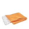 Matouk Pezzo Fringe Throw Blanket In Orange