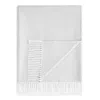 Matouk Pezzo Fringe Throw Blanket In White