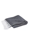 Matouk Pezzo Throw Blanket In Black