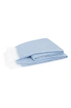 Matouk Pezzo Throw Blanket In Hazy Blue