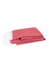 Matouk Pezzo Throw Blanket In Redberry