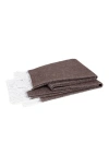 Matouk Pezzo Throw Blanket In Sable