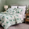 Matouk Pomegranate Linen Duvet Cover, Full Queen - Exclusive In Green