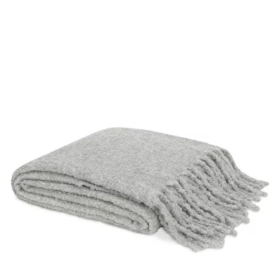 Matouk Poncho Suri Alpaca Boucle Throw In Gray