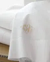 Matouk Twin Key Largo Fitted Sheet In White