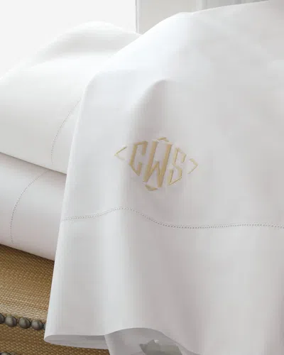 Matouk Positano Hemstitch Pillowcases, King Case In White