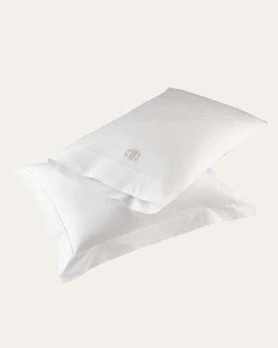 MATOUK POSITANO HEMSTITCH PILLOWCASES, KING CASE
