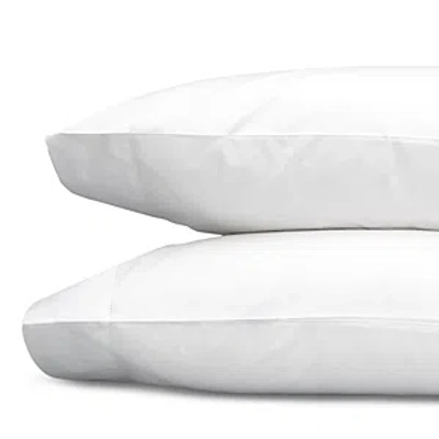 Matouk Positano Hemstitch Wrinkle Free King Pillowcase, Pair In White
